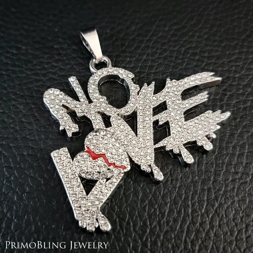 Hip Hop Iced Out No Love Necklace